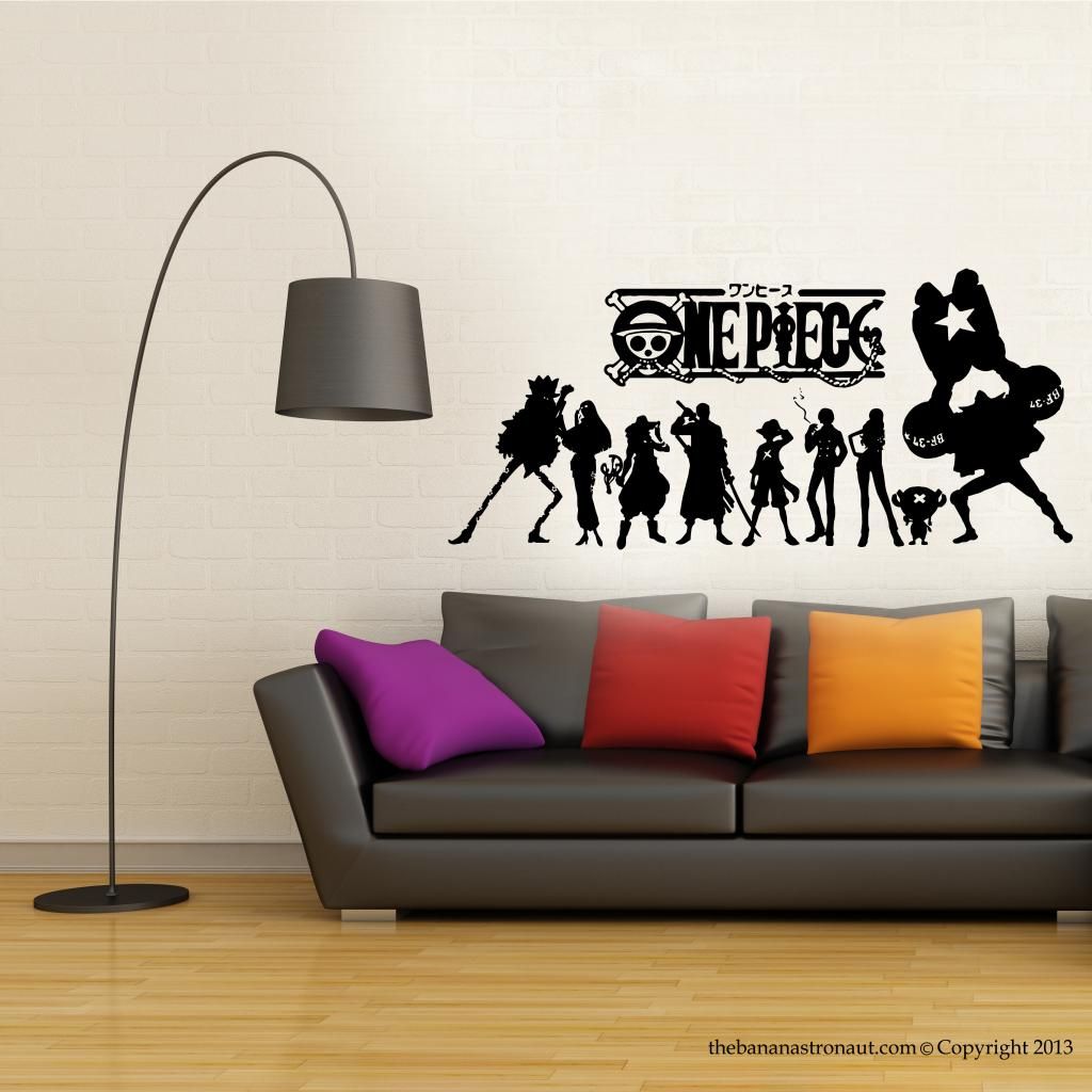 Onepiece Japanese Anime Wall Decal Stickers Decor Modern Stickers Vinyl