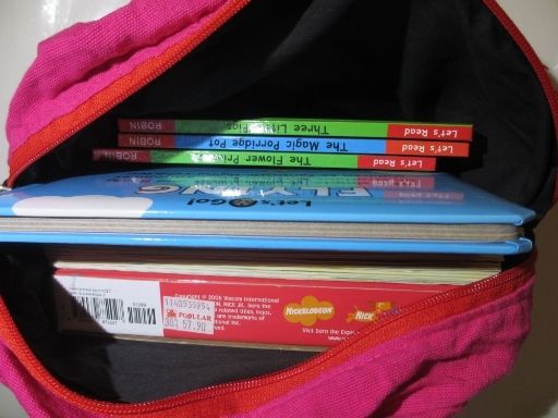 Inside of the backpack