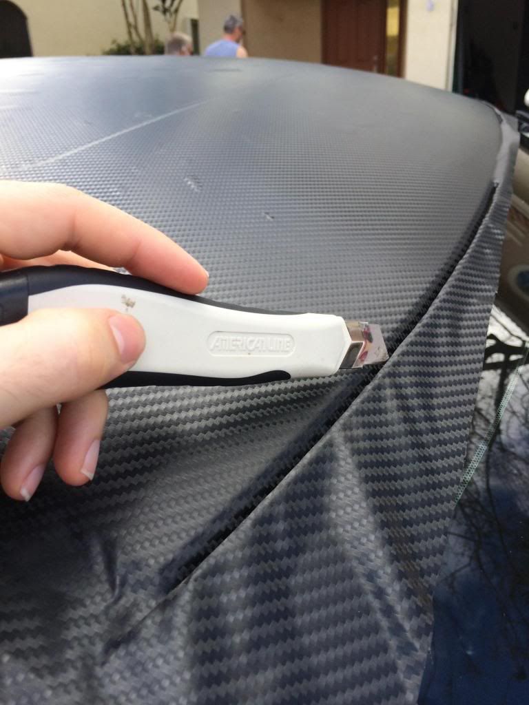 Vinyl Roof Wrapping w/sunroof (short DIY & pics)