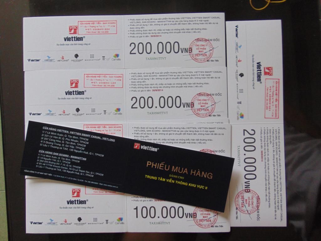 Bán thẻ mua đồ VIỆT TIẾN.