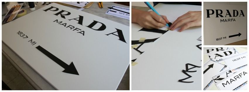 DIY: Prada Marfa Sign