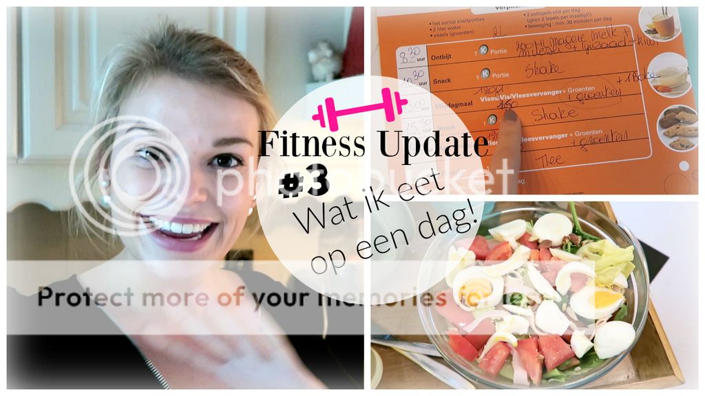 Filmpje ♥ Fitness Update #3 – Wat ik eet op een dag!