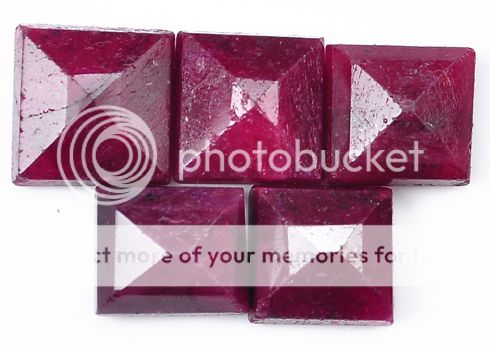 90ct brilliant red ruby rectangle shape 100% natural gemstone